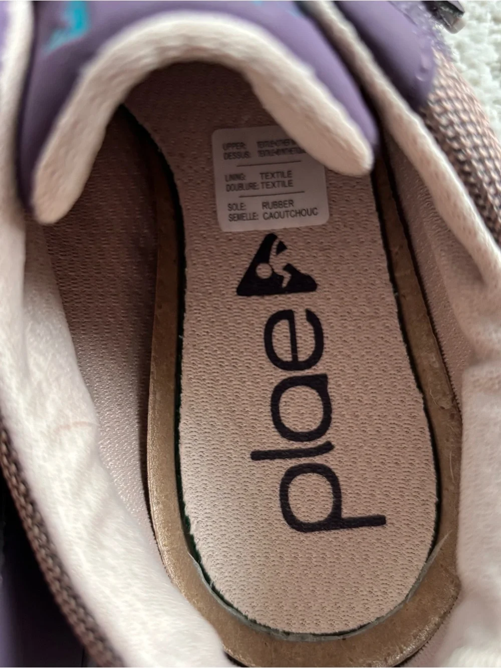 Plae Kids Purple & gray Charlie Velcro Sneakers